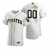 Pittsburgh Pirates Customized Nike White Stitched MLB Flex Base Golden Edition Jersey,baseball caps,new era cap wholesale,wholesale hats